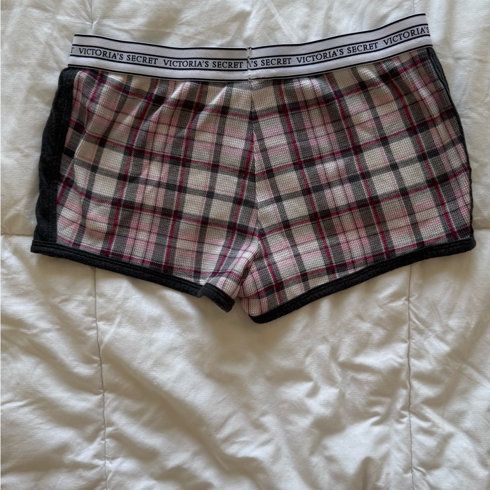 Victoria's Secret Black, Pink, and Gray Pajama Bottoms/Shorts